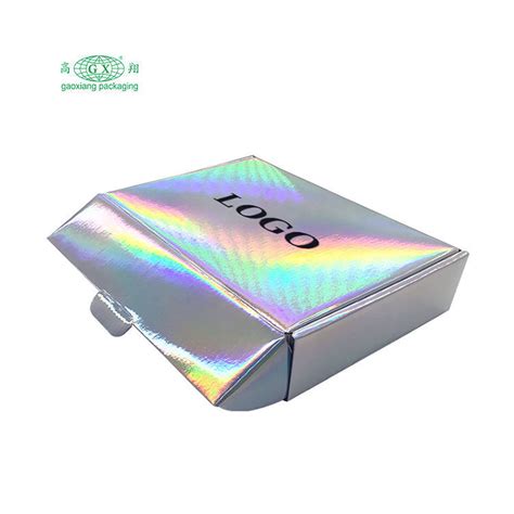 Custom Corrugated Cardboard Mailing Box Folding Paper Box Holographic Luxury Shipping Boxes