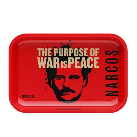 Wholesale Narcos Metal Rolling Tray Red Small