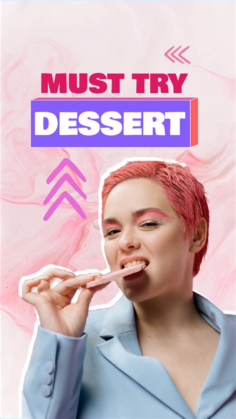 Must Try Dessert Tiktok Cover Design Templates