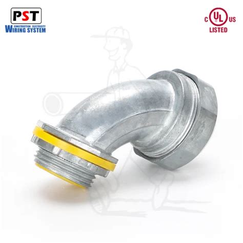 90 Degree Liquid Tight Flexible Connector Zinc Connector Curvo