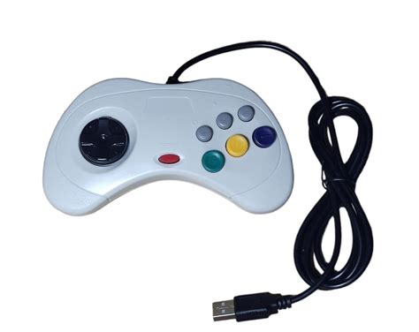 Controle Sega Saturno Modelo Usb Pc E Notebook Gera O Bit Games