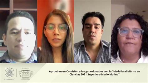 Aprueban En Comisión A Los Galardonados Con La “medalla Al Mérito En Ciencias 2021 Ingeniero