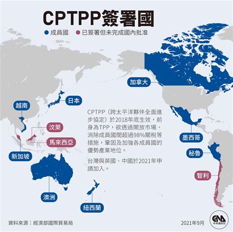 澳媒：挺台加入cptpp 澳洲日本加拿大幕後找途徑 國際 重點新聞 中央社 Cna