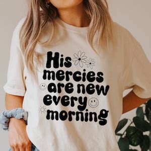 His Mercies Are New Every Morning SVG PNG Christian Shirts SVG