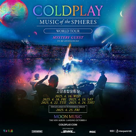 Coldplay Concert 2025 SeoulMusic Of The Spheres World Tour