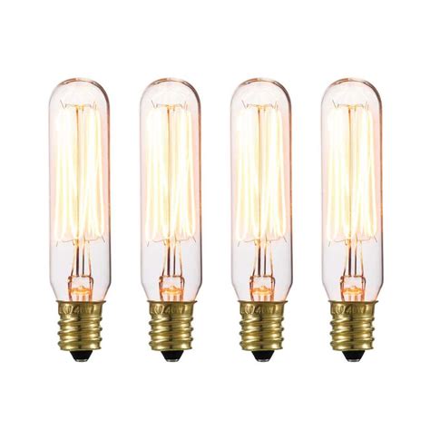 Globe Electric Watt T Tube Dimmable Cage Filament Vintage Edison