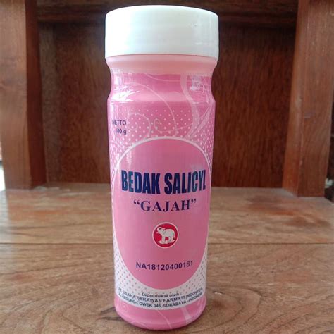 Jual Bedak Salicyl Cap Gajah 100 G Shopee Indonesia