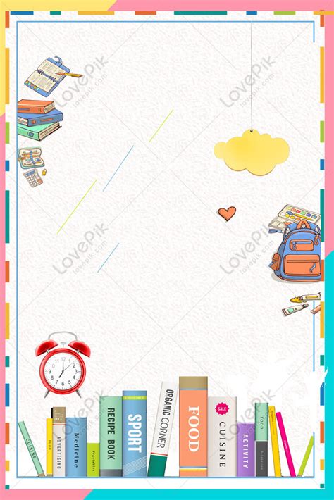 Pink Creative Stationery Opening Season Background Download Free ...