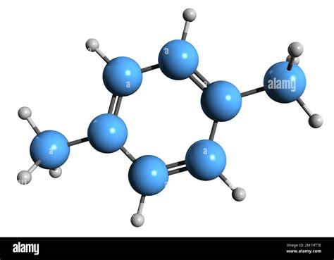 3d Image Of Xylene Skeletal Formula Molecular Chemical Structure Of