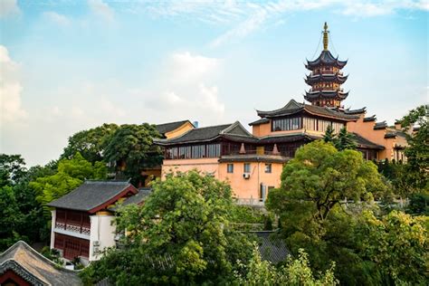 Premium Photo | Ancient city walls and temples in nanjing, china