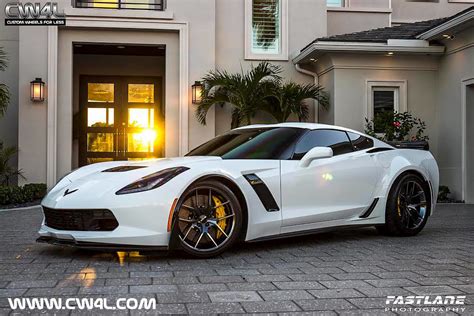 White C7 Corvette Z06 On Forgeline One Piece Forged Monobl Flickr