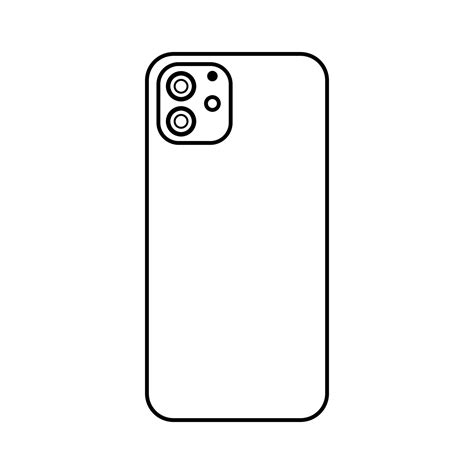 view smartphone outline  vector art  vecteezy