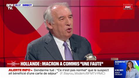 C est n importe quoi François Bayrou réagit au commentaire de