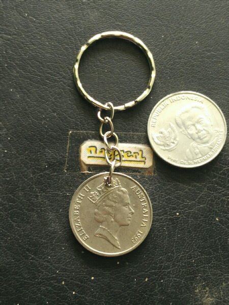 Jual Key Chain Australia Coin Unik Gantungan Kunci Koin Luar Negeri