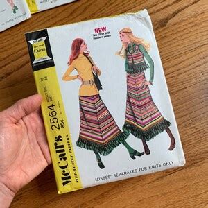 Vintage S Sewing Pattern B Womens Hippie Separates For Knits