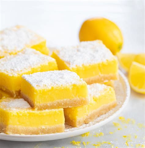 4 Ingredient Lemon Bars No Flour Or Butter Kirbies Cravings