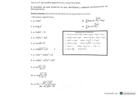 SOLUTION Derivadas Logaritmicas Y Exponenciales Studypool