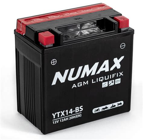 Batterie Moto Numax Premium Agm Ytx Bs V Ah A