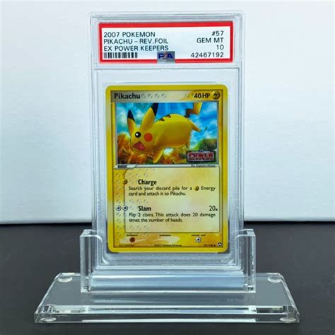 Pikachu Reverse Foil EX Power Keepers 57 108 Graded Card Catawiki