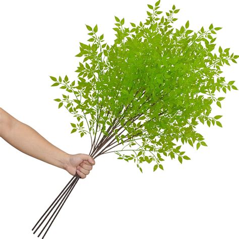 Amazon LikSoor 4pcs Artificial Plants Long Stems Nandina Faux