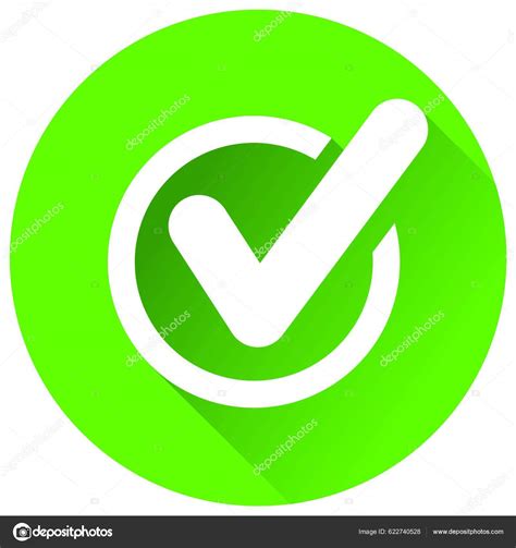 Check Mark Green Circle Icon Stock Vector by ©YAY_Images 622740528