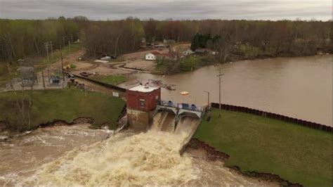 Drones Captures The Devastation Of A Dam Failure And Flooding In