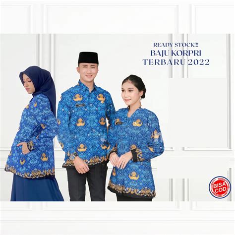 Jual Baju Korpri Terbaru 2022 Pria Wanita Seragam Batik Korpri Baru Asn