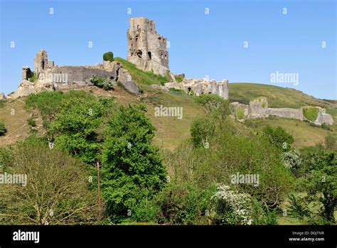 Corfe Castle Corfe Castle Village Dorset Southern England England