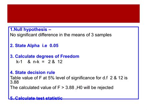 Analysis Of Variance Anova Ppt