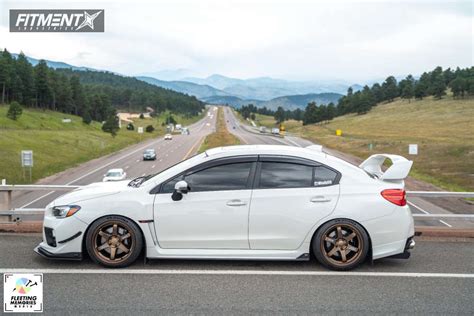 2017 Subaru Wrx Sti Sport With 18x10 Volk Te37 And Michelin 265x35 On