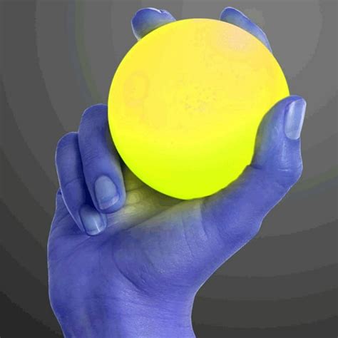 Yellow Bouncy Balls With Multicolor Leds