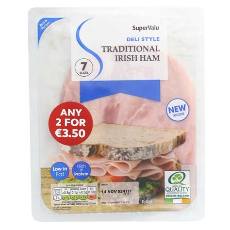 Alosraonline Supervalu Deli Style Traditional Ham 150g Contains Pork