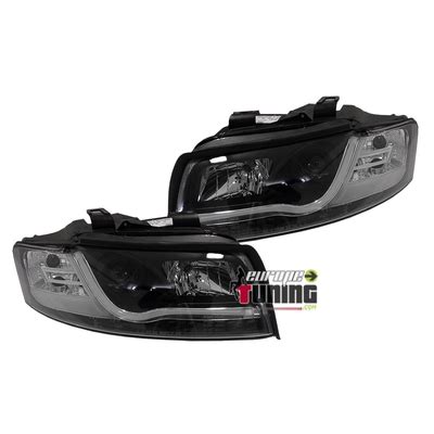 Feux Phares Avants Noirs Tube Led Light Bar Audi A B E