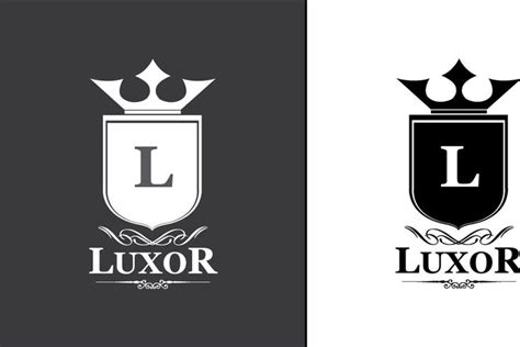 Luxor Logo Presentation Template Free Print Designs Inspiration Logo