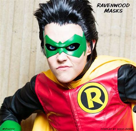 Damian Wayne Cosplay By Solo Dono Leather Mask By Ravenwood Masks