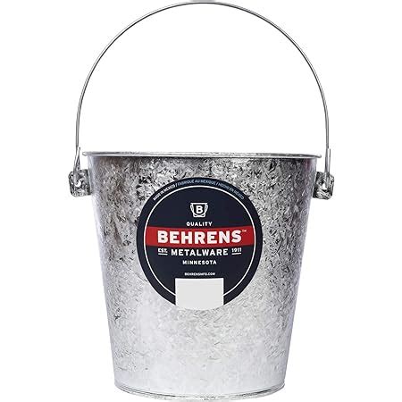 Amazon Behrens Hot Dipped Galvanized Steel Utility Pail Quart