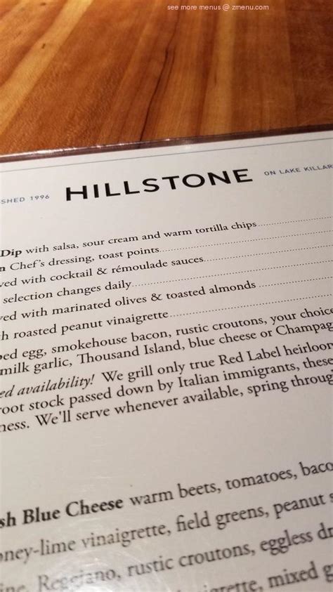 Online Menu of Hillstone Restaurant Restaurant, Winter Park, Florida ...