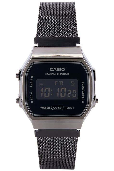 Casio A168 Series Watch In Gunmetal Revolve