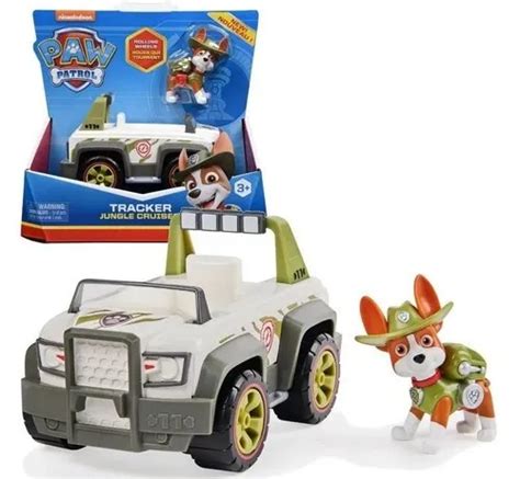 Paw Patrol Veicolo Tracker Jungle Cruiser Con Personaggio Spin Master