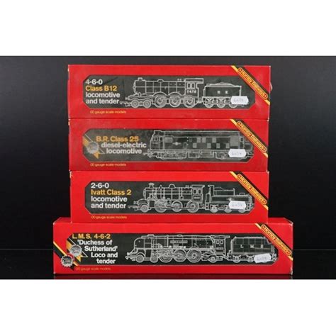 Four Boxed Hornby Oo Gauge Locomotives To Include R Br Loco Ivatt