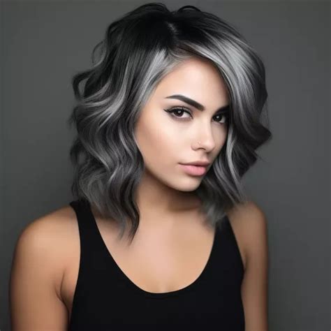 40 Gorgeous Ideas Of Gray Blending For Dark Hair Grey Hair