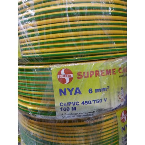 Jual KABEL NYA 6 MM Kabel Grounding 6mm K H SUPREME METERAN POTONGAN