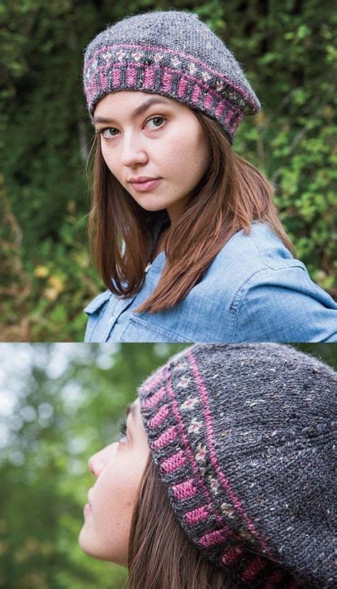 Free Knitting Pattern For A Perennial Beret Fair Isle Knitting Patterns