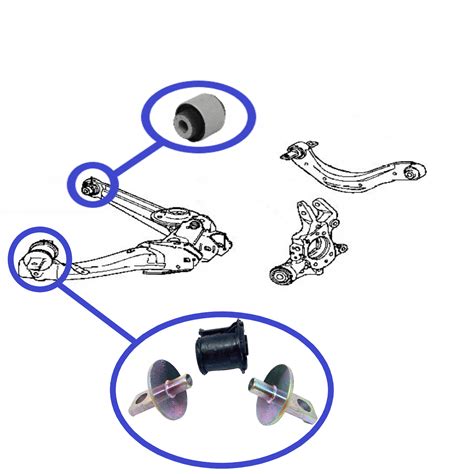 Kit De Bujes 52370 S5A 030 52364 S5A 004 Para Brazo Trasero Honda Civic