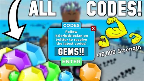 ALL WORKING CODES IN MUSCLE LEGENDS ROBLOX YouTube