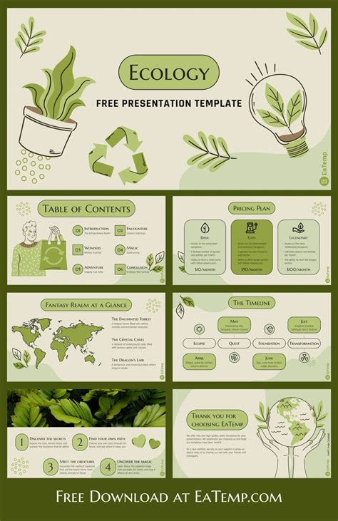 Ecology PPT Presentation Template Free PowerPoint Templates Google