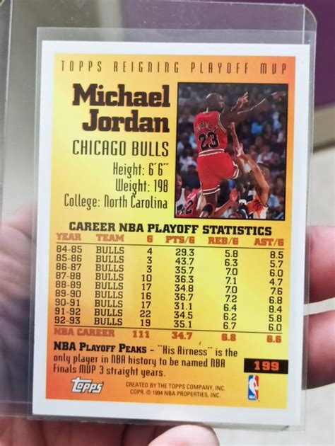 Topps Reigning Playoff Mvp Michael Jordan Yahoo