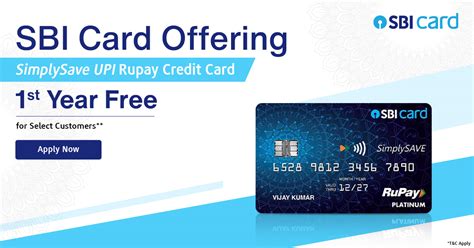 SBI Card Offering SimplySave UPI Rupay Credit Card 1st Year Free To