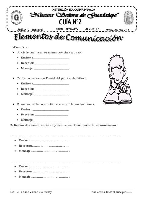 Unidad 1 Los Elementos De La Comunicacion Ficha De Trabajo Images