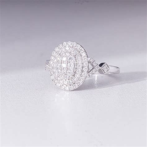 Laura Oval 18Karat White Gold Diamond Engagement Ring – Saint Tracy